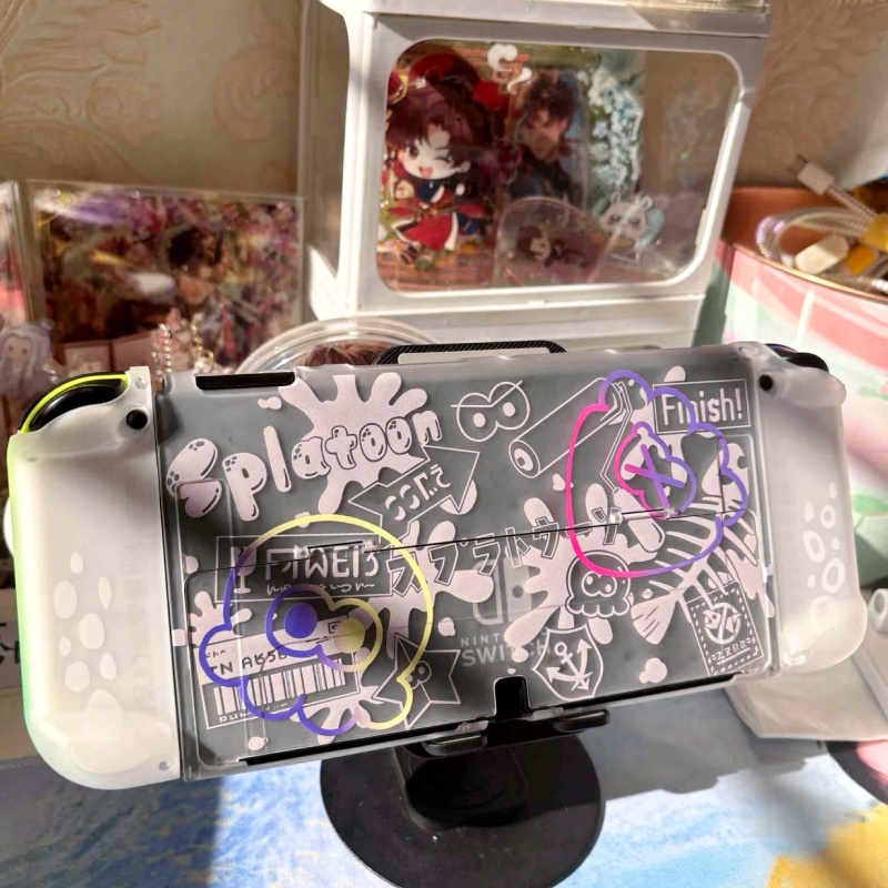 Nintendo Switch Case - สวิตช์ 2 เคสป้องกัน OLED แบบแข็งแบบเชื่อมต่อได้สแปลทูน 3