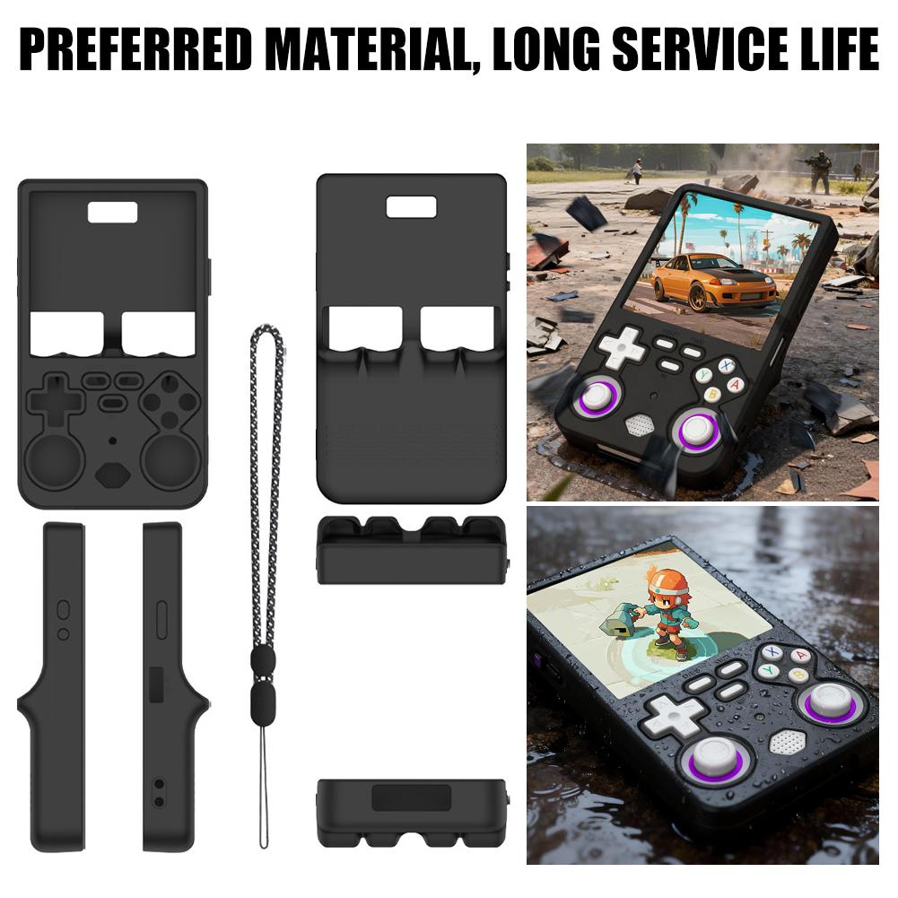 Gaming Console R36 Ultra - สำหรับเคสป้องกันซิลิโคน R36 Ultra สำหรับเครื่องเล่นเกมพกพาแบบโอเพ่นซอร์ส กล่องเก็บของกันฝุ่น ดีไซน์เรียบง่าย