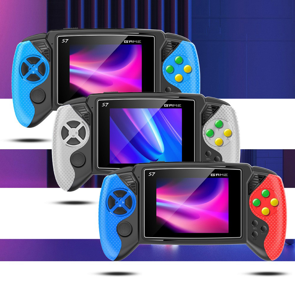 Gaming Console Video Game - เครื่องเล่นเกมพกพา S7 Retro หน้าจอ LCD 3.5