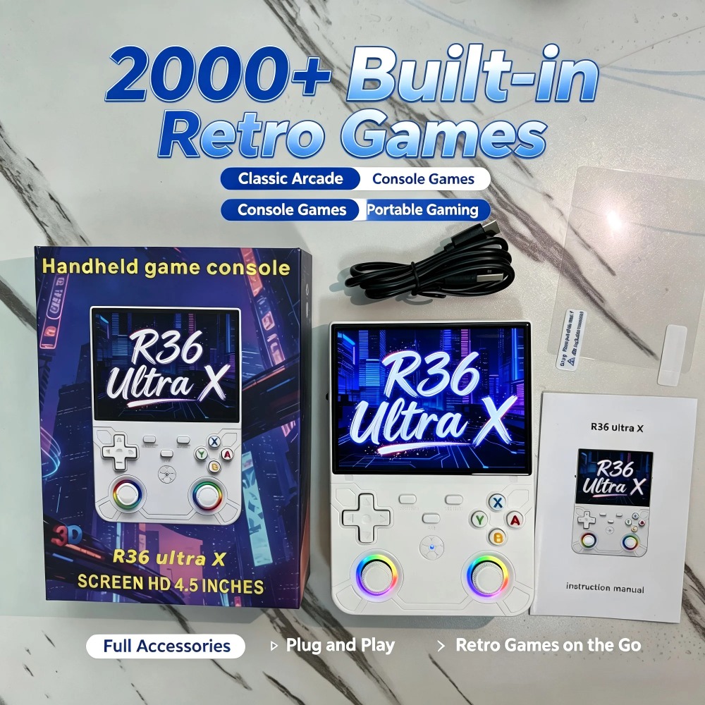 Gaming Console R36 Ultra - เครื่องเล่นเกมพกพา R36 Ultra X Retro หน้าจอ