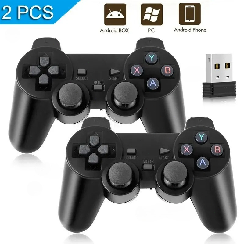 Gaming Console For Smart Tv - 1 ชิ้น/2 ชิ้น 2.4G USB ไร้สายเกมแพดจอยสติ๊กคอนโทรลเลอร์สำหรับพีซี