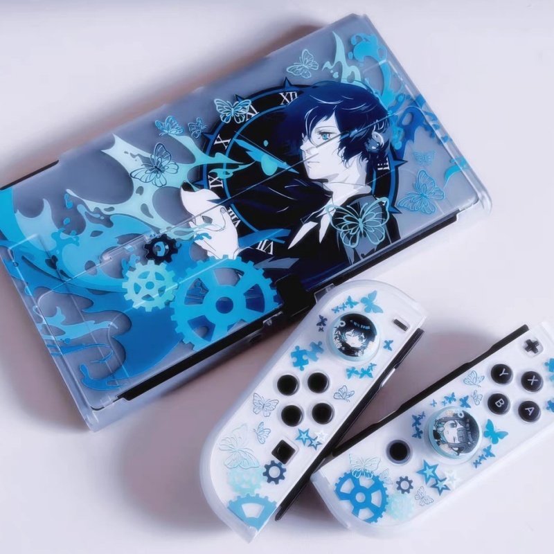 Nintendo Switch Case - เคสใสกึ่งโปร่งแสง Persona 3 Makoto Yuki ลายป้องกันแบบแข็ง