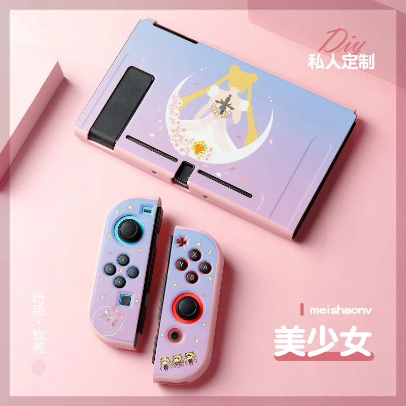 Nintendo Switch Case - เคสป้องกันสีชมพู Sailor Moon สำหรับจอยคอน Nintendo Switch