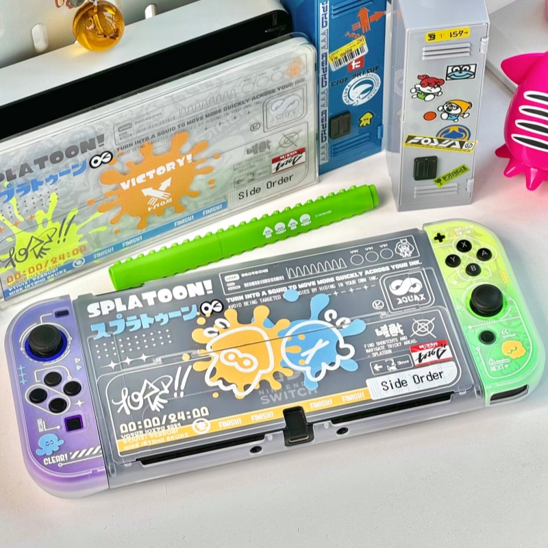 Gaming Console In - สแปลทูน 3 สวิตช์ 2 เจนเนอเรชั่น แยกส่วนบางเฉียบเคสป้องกัน