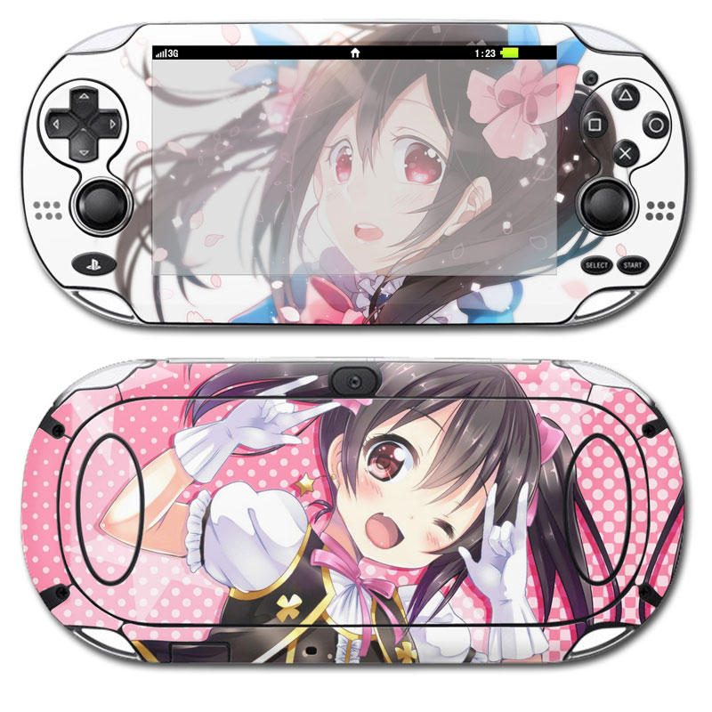 Gaming Console Design - สติกเกอร์ไวนิลติดผิวดีไซน์ทันสมัยสำหรับ PSP คอนโซลเกม Vita1000ลายการ์ตูนน่ารักปรับแต่งได้