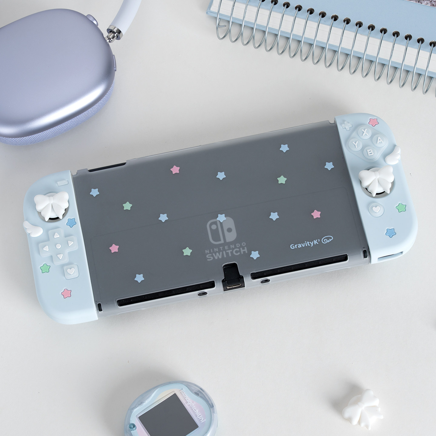 Nintendo Switch Case - เคสป้องกันน่ารัก Ns2 Oled ลายดาวโบว์ปีก สำหรับ Nintendo