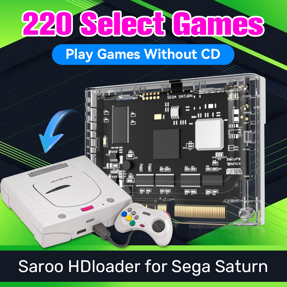 Gaming Console Video Game - SAROO SS HDLoader สำหรับเซก้าแซทเทิร์น 64G พร้อมเกม
