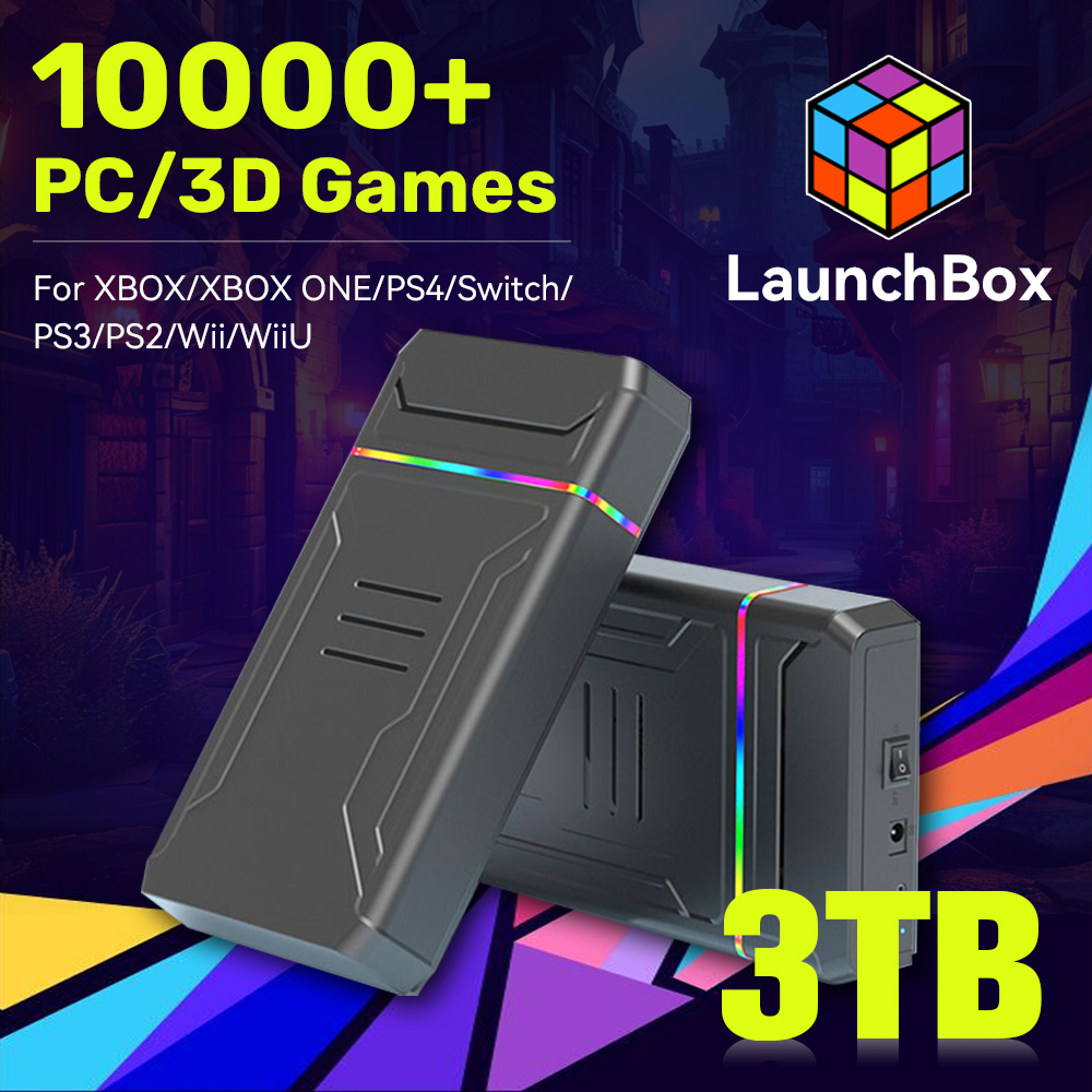Gaming Console Video Game - JMachen Launchbox 3TB Gaming HDD คอนโซลวิดีโอเกมสําหรับ