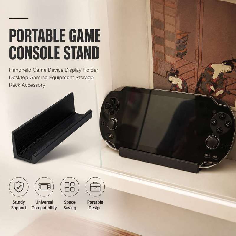 Gaming Console Display - ขาตั้งเครื่องเล่นเกมพกพา ที่วางอุปกรณ์เกมมือถือ ที่วางโชว์อุปกรณ์เกมบนโต๊ะ อุปกรณ์จัดเก็บอุปกรณ์เกม