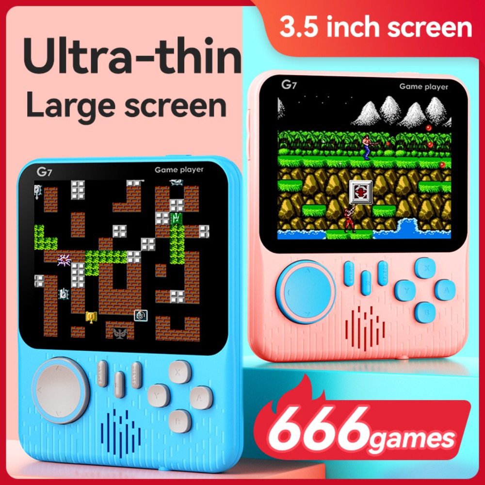 Gaming Console G7 - G7 เรโทรคอนโซลเกมมือถือ, จอ LCD ขนาด 3.5