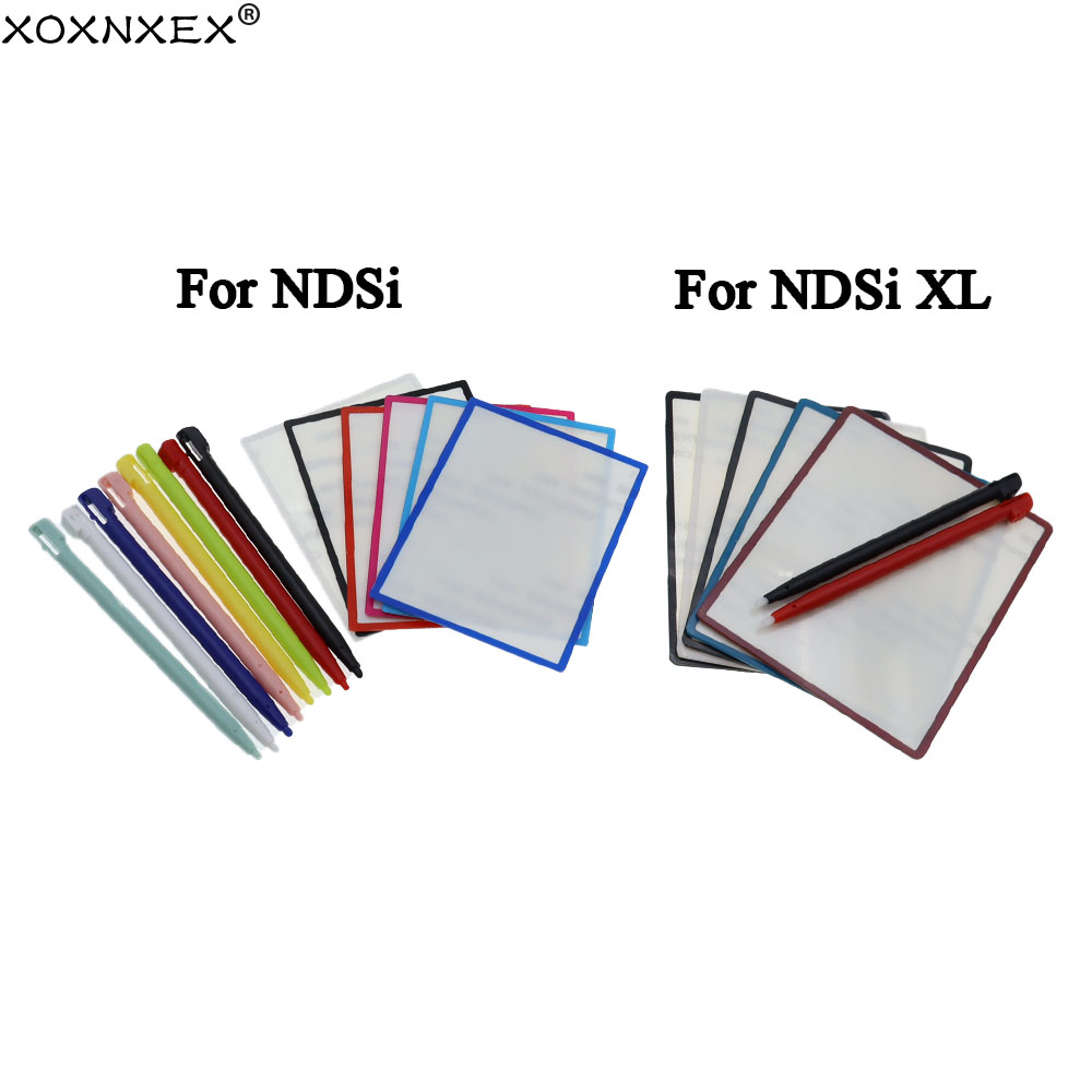 Gaming Console Display - ชุดแผ่นป้องกันด้านบนสำหรับปากกาสไตลัสพลาสติก 1 ชุด สำหรับ NDSi XL