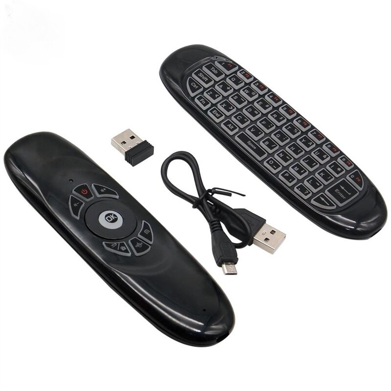 C120คีย์บอร์ดไร้สาย2.4G พร้อมร - Gaming Console For Smart Tv บทวิจารณ์และราคา