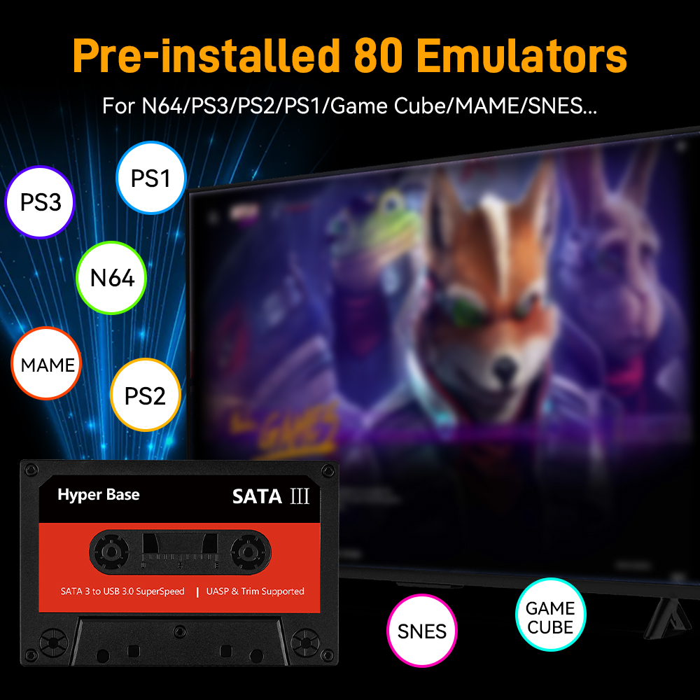 Batocera 500G/2T จําลองเกมฮาร์ - Gaming Console Video Game บทวิจารณ์และราคา