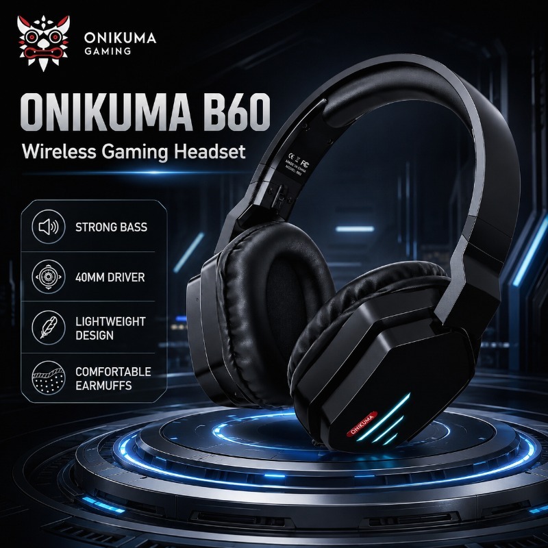 ONIKUMA B60 ชุดหูฟังเสียงสเตอร - Gaming Console Amazon บทวิจารณ์และราคา