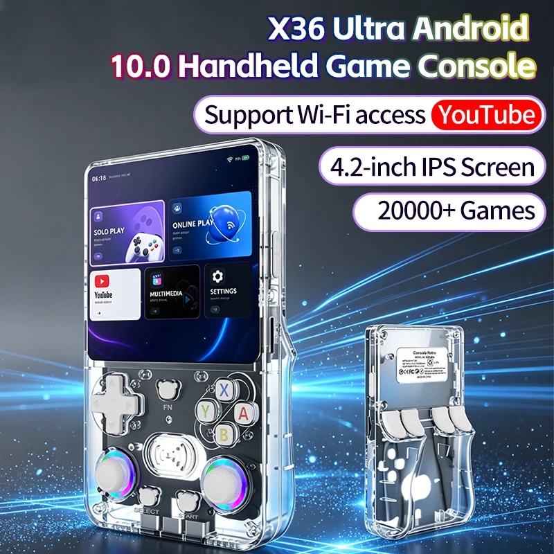 เครื่องเล่นเกมพกพา X36Ultra Re - Retro Gaming Console Youtube บทวิจารณ์และราคา