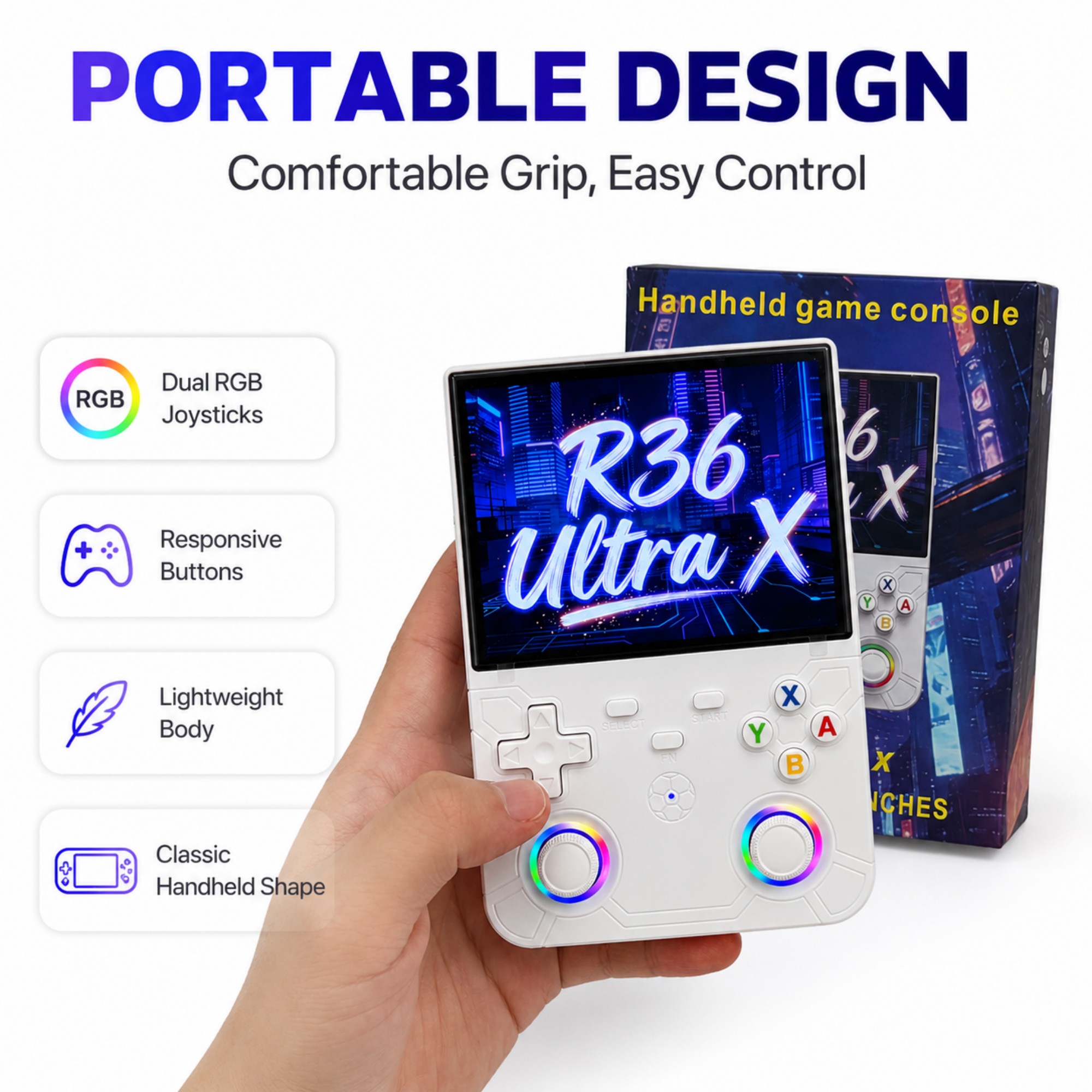 เครื่องเล่นเกมพกพา R36 Ultra X - Gaming Console R36 Ultra บทวิจารณ์และราคา