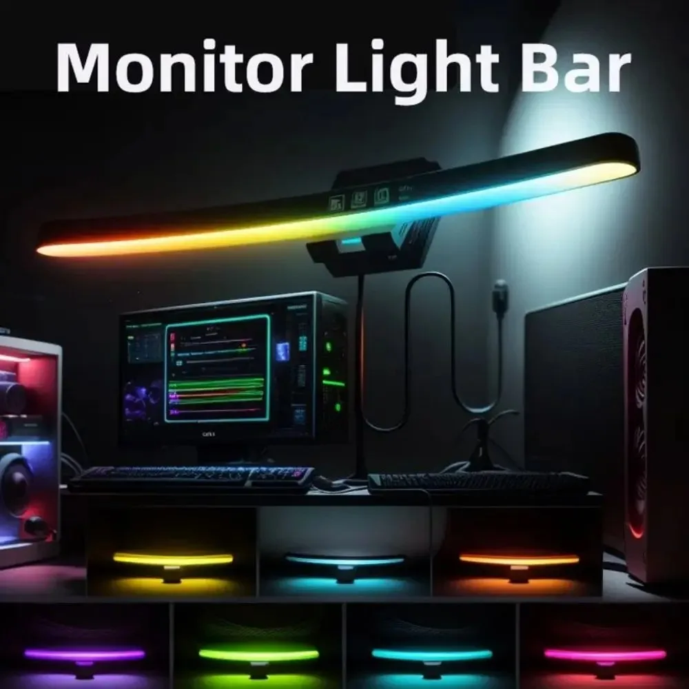 ไฟบาร์สำหรับจอคอมพิวเตอร์ RGB  - Gaming Console Desk บทวิจารณ์และราคา